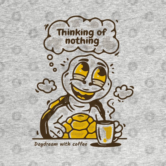 Thinking of nothing, turtle character by adipra std